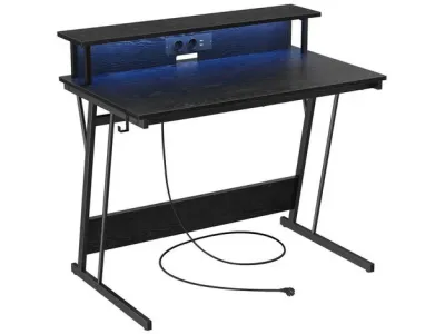 Bureau Gaming avec LED et Multiprise 60 x 100 x 75 cm
