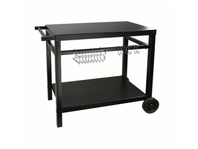 Chariot pour plancha noir 