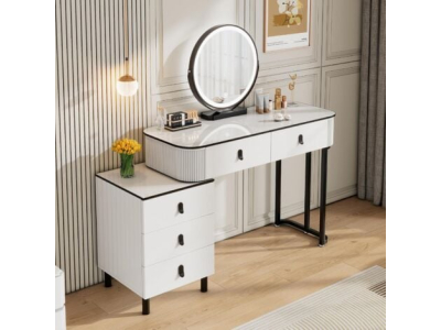 Coiffeuse avec Miroir LED WOLTU, 100x40x125cm