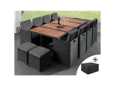 salon de jardin encastrable 12 places