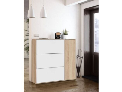 Etagère à chaussures double profondeur 115 cm