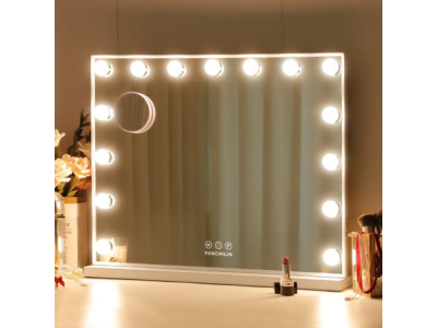 Miroir de maquillage LED avec lampe Hollywood 