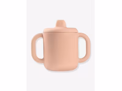 Tasse d'apprentissage BEABA en silicone - rose