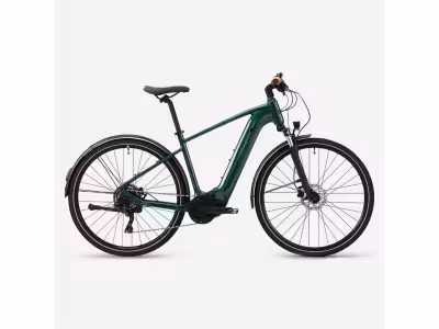 Vélo tout chemin électrique à moteur central et cadre haut