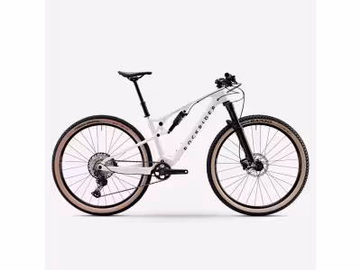 Vélo VTT tout suspendu XC cadre carbone RACE 900 S, Blanc