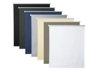 Store Enrouleur occultant sans perçage, 60x160cm Blanc