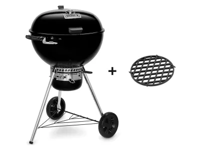 Barbecue charbon WEBER master-touch GBS premium E-5775 black sur pied 57 cm 
