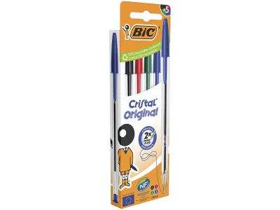 Stylo bille Cristal 1,0mm Assortis BIC
