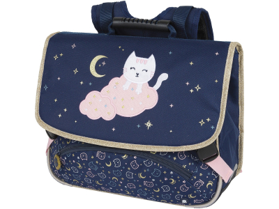 Cartable Chaton 2 compartiments 38x16x34cm