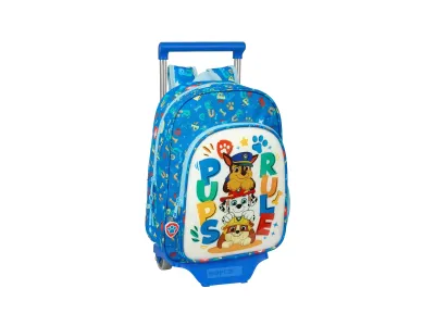 Cartable À Roulettes The Paw Patrol Pups Rule Bleu 26 X 34 X 11 Cm