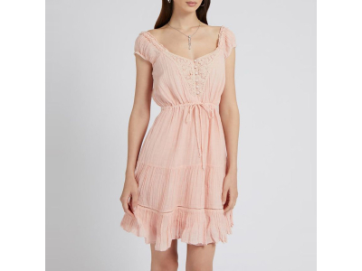 Robe Ciel - coupe évasée - rose