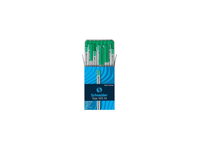 Boîte De 50 Stylos À Bille - Vert - Pointe Moyenne - Schneider 