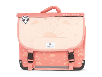 Cartable Moon Pol Fox - rose - 38 x 14 x 32 cm