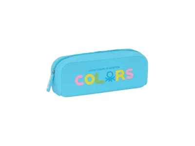 Trousse D'écolier Benetton Spring Bleu Ciel 18.5 X 7.5 X 5.5 Cm