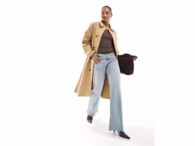Manteau en denim - Fauve