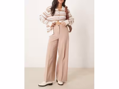 Pantalon décontracté coupe droite ajustée - Abricot