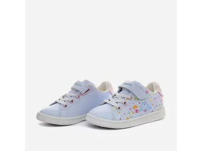KAPPA Sneakers bébé Sally EV Inf Gris et rose