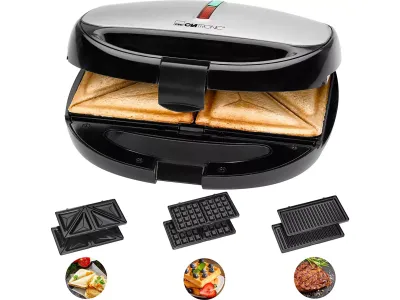 Croque, gaufre, gril CLATRONIC Sandwich Grill 3 en 1