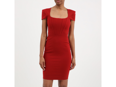  Robe Kyle - coupe moulante - rouge