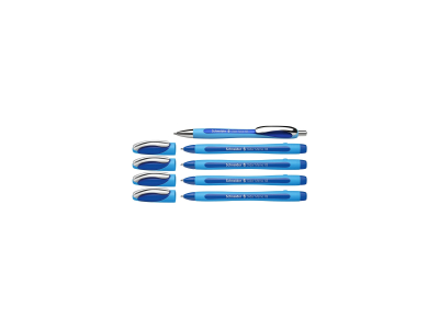 5 Stylos À Bille - Bleu - Pointe Extra Large Xb