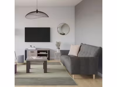 Banquette lit BIMBO tissu Gris anthracite