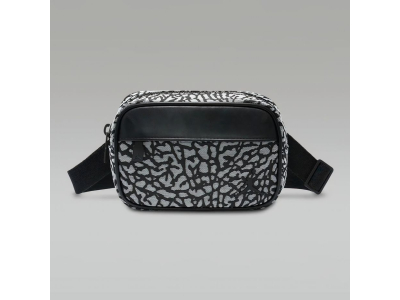 Jordan - Sac banane - gris et noir - L : 19 cm - l : 7 cm - H : 13 cm