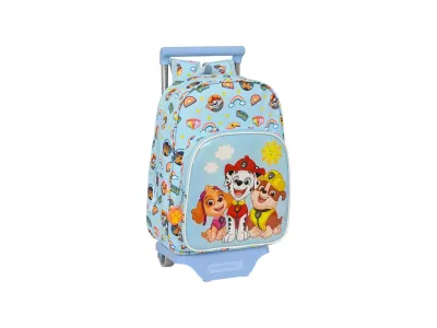 Cartable À Roulettes The Paw Patrol Sunshine Bleu 26 X 34 X 11 Cm
