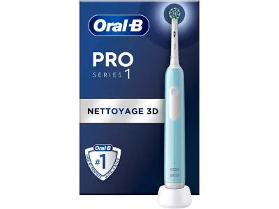 Brosse à dents électrique ORAL-B Pro 1 Bleue Cross Action + 1 brossette 