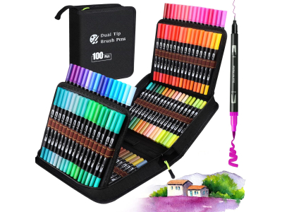 100 Couleurs Feutres Coloriage