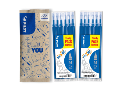 Pilot Pen - Pack de 2 étuis de 6 recharges Frixion encre effaçable
