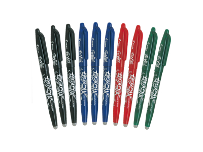 Pilot Pen - 10 rollers effaçables FriXion Ball - pointe moyenne