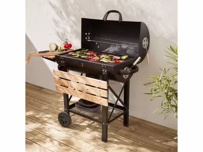 Barbecue américain charbon de bois - Serge noir 