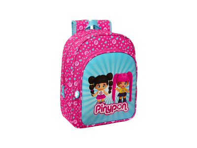 Cartable Pinypon Bleu Rose 26 X 34 X 11 Cm