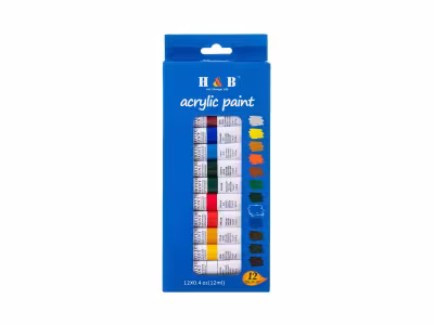 TEKKIWEAR 12 tubes de peinture acrylique