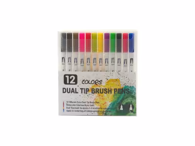 DAM KIDZS 12 feutres doubles - Multicolore