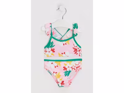 Maillot 2 pièces - Rose et vert - Catimini