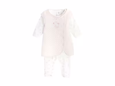 Dors-bien et gilet - Rose clair - Absorba