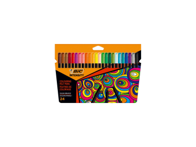 BIC 24 feutres de coloriage Intensity - Pointe fine