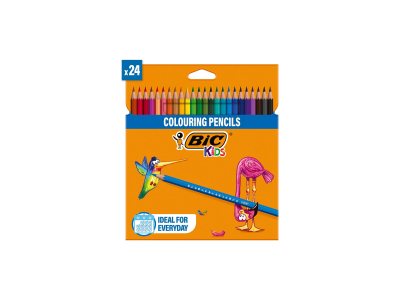 BIC 24 crayons de couleur Kids Tropicolors - Dès 5 ans