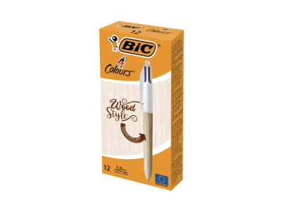 BIC 12 stylos-bille 4 couleurs - 4 encres