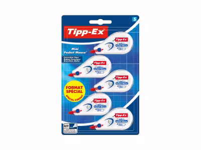 5 correcteurs Tipp-Ex mini pocket Mouse Ruban 