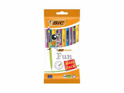 BIC 2 x 10 BIC Matic Fun Porte-Mines 0,7 mm HB - Couleurs Assorties