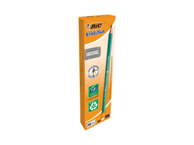 BIC 2 x BIC Evolution Original Crayons à Papier avec Gomme Intégrée - 24 produits