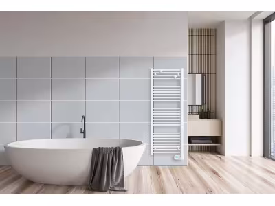 Sèche-serviettes électrique à inertie fluide Noirot Flobain II 500W