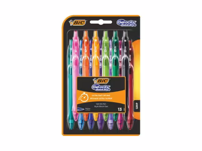 BIC 13 stylos-gel Gel-ocity Quick Dry - Multicolore