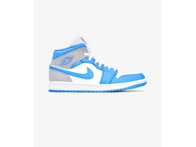Nike Jordan 1 mid University Blue Grey