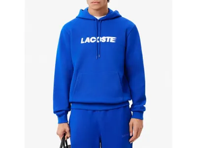 Lacoste Sweat À Capuche Graphique Turquoise