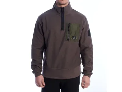 LA MARTINA Sweat-shirt demi-zippé coupe régulière pour hommes 