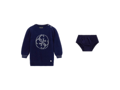 Guess Kids Set robe imprimé logo 4G / bloomer