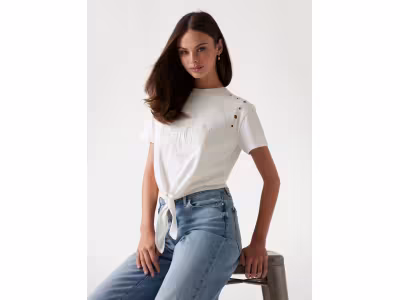 T-shirt logo crop boxy